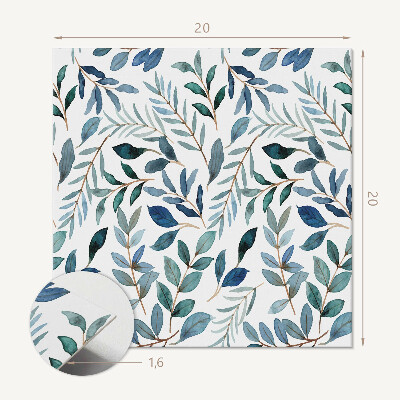 Pvc tegels Achtergrond met een bladpatroon