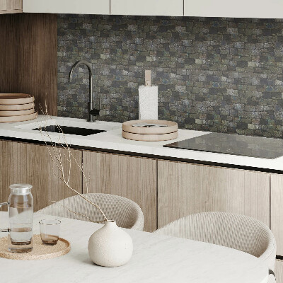 Vinyl tegels zelfklevend Een patroon dat een stenen muur imiteert