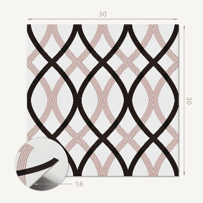 Zelfklevende vinyltegels Golven in een moderne stijl