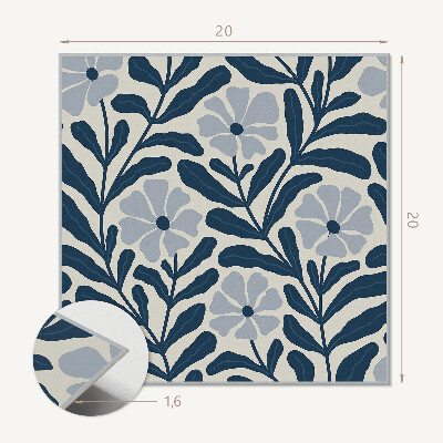 Zelfklevende vinyltegels Bloemen bloemenpatroon