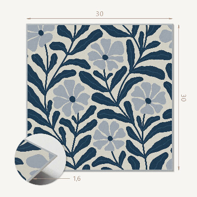 Zelfklevende vinyltegels Bloemen bloemenpatroon