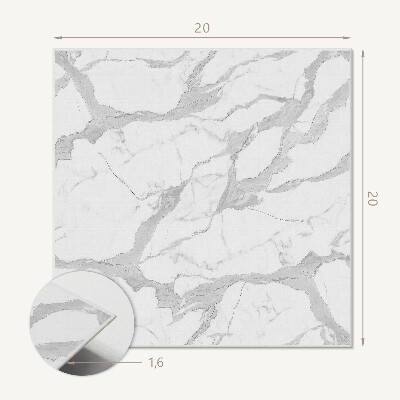 Pvc tegels Stijlvol marmerpatroon met subtiele adering