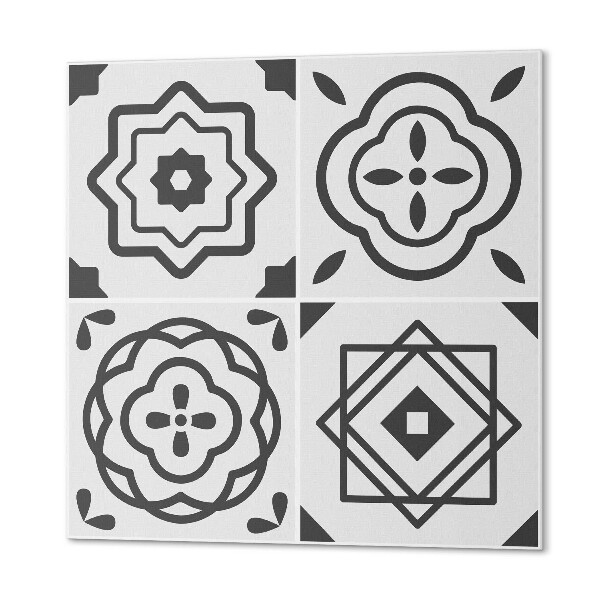 Pvc tegels Vierkante geometrische motieven