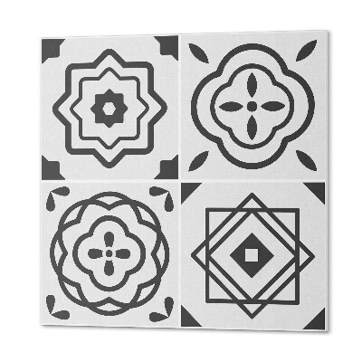 Pvc tegels Vierkante geometrische motieven