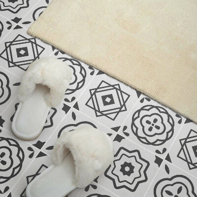 Pvc tegels Vierkante geometrische motieven