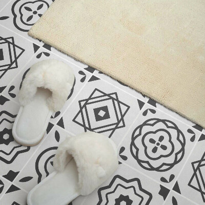 Pvc tegels Vierkante geometrische motieven