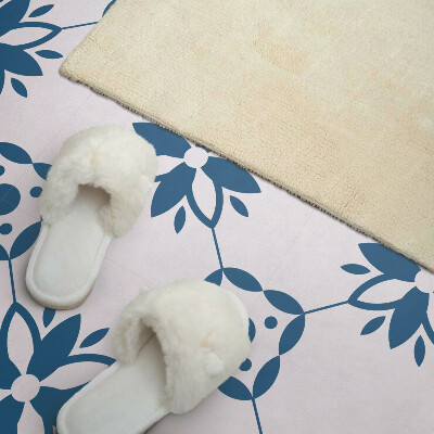 Vinyl tegels zelfklevend Plantenontwerp met bloemen en bladeren