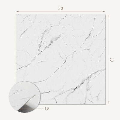 Pvc tegels Een marmercompositie met subtiele aderen