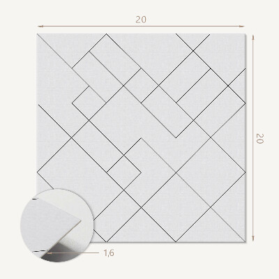 Vinyl tegels zelfklevend Abstracte stijllijnen