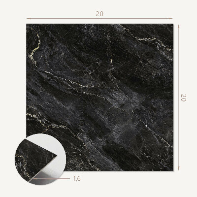 Vinyl tegels zelfklevend Stijlvol marmer met delicate aderen