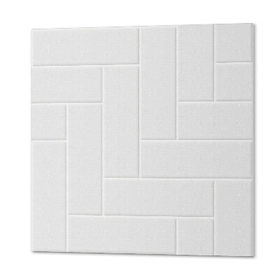 Pvc tegels Geometrische visgraat in een baksteentint