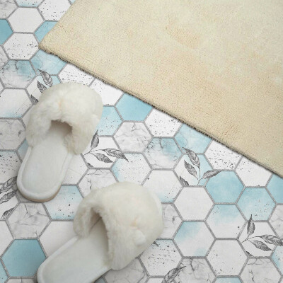 Vinyl tegels zelfklevend Bladpatroon in de vorm van zeshoeken