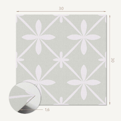 Pvc tegels Bloemennet met bloemen