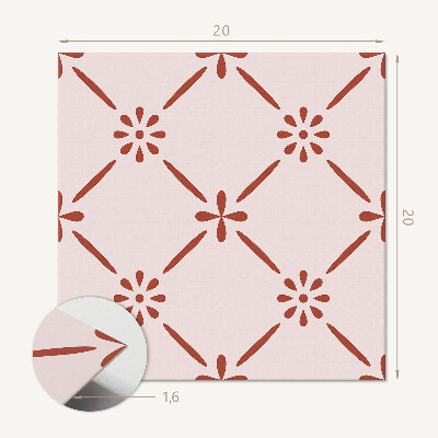 Vinyl tegels zelfklevend Modern bloemenmotief