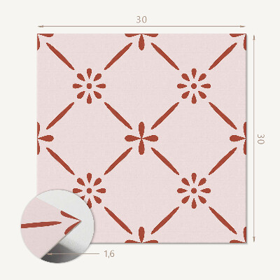 Vinyl tegels zelfklevend Modern bloemenmotief