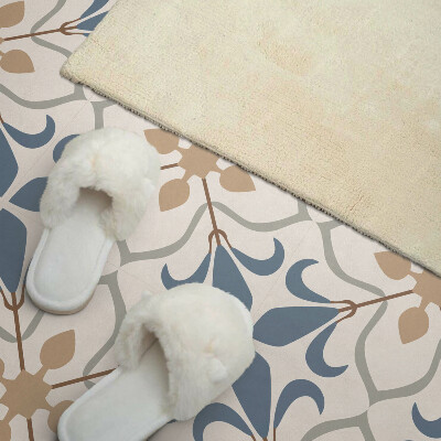 Zelfklevende vinyltegels Bloem- en bladpatroon