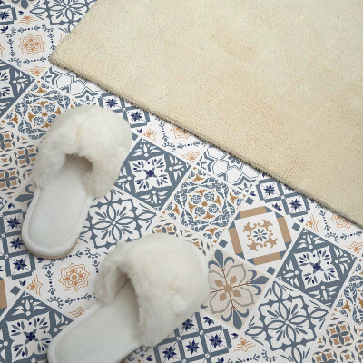 Zelfklevende vinyltegels Geruite mozaïekpatronen in een moderne uitvoering