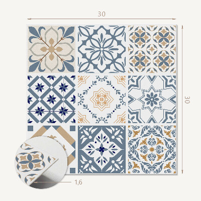 Zelfklevende vinyltegels Geruite mozaïekpatronen in een moderne uitvoering