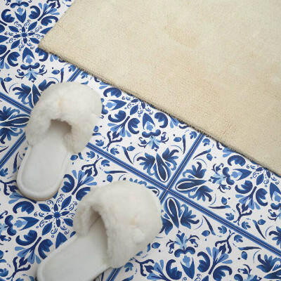 Vinyl tegels zelfklevend Symmetrische bloemen in harmonie