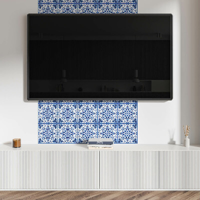 Vinyl tegels zelfklevend Symmetrische bloemen in harmonie