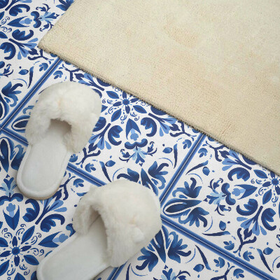 Vinyl tegels zelfklevend Symmetrische bloemen in harmonie