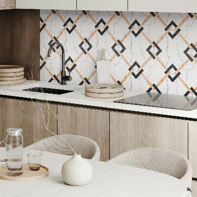 Pvc tegels Stijlvolle marmerpatronen in geometrische vormen