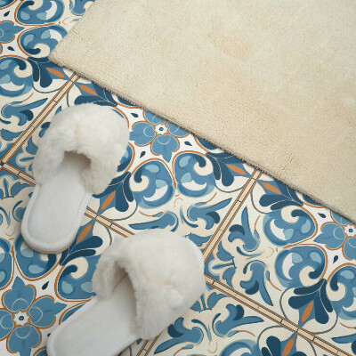 Vinyl tegels zelfklevend Symmetrische plantenmotieven