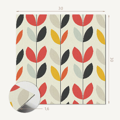 Vinyl tegels zelfklevend Plantenpatroon