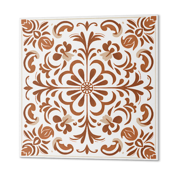 Zelfklevende vinyltegels Ornamenten met een bloemmotief