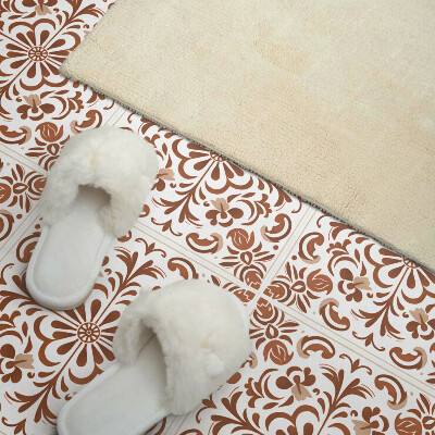 Zelfklevende vinyltegels Ornamenten met een bloemmotief