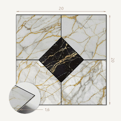 Pvc tegels Luxe marmerpatroon