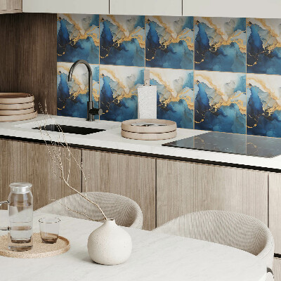 Vinyl tegels zelfklevend Dynamisch golfmotief