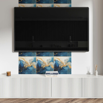 Vinyl tegels zelfklevend Dynamisch golfmotief