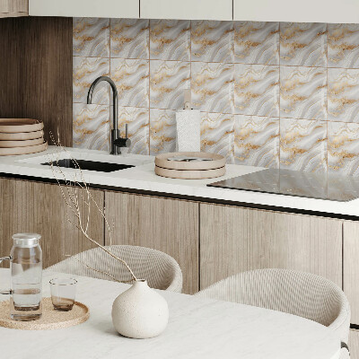 Pvc tegels Abstracte stijl golven met details