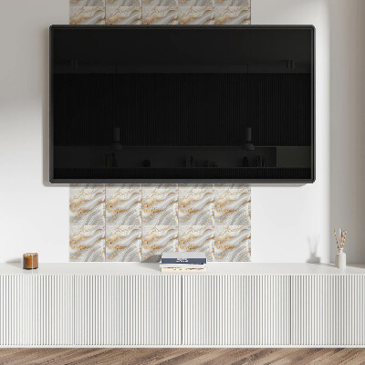 Pvc tegels Abstracte stijl golven met details