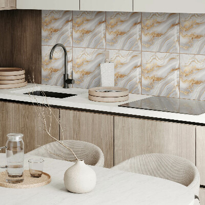 Pvc tegels Abstracte stijl golven met details