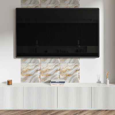 Pvc tegels Abstracte stijl golven met details