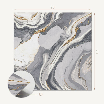 Zelfklevende vinyltegels Abstracte golvende patronen