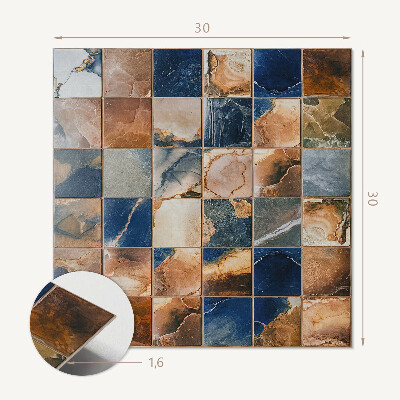 Zelfklevende vinyltegels Mozaïekpatronen met stenen accenten