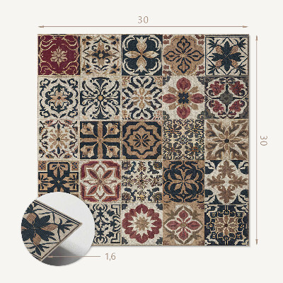 Zelfklevende vinyltegels Rangschikking van mozaïekpatronen