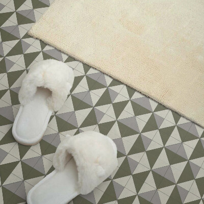 Vinyl tegels zelfklevend Het motief van driehoekige vormen