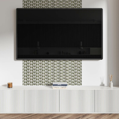 Vinyl tegels zelfklevend Het motief van driehoekige vormen