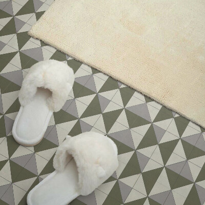 Vinyl tegels zelfklevend Het motief van driehoekige vormen