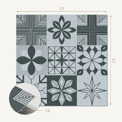 Vinyl tegels zelfklevend Mozaïekvormen in geometrische stijl