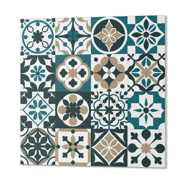 Zelfklevende vinyltegels Geometrische tegels in artistieke volgorde