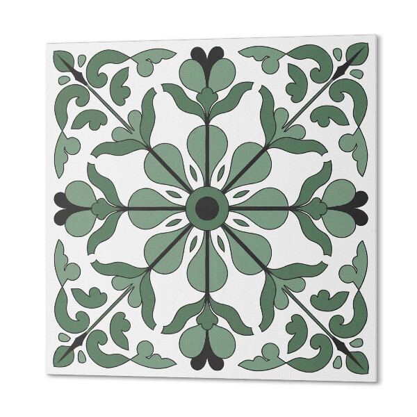 Pvc tegels Een symmetrisch plantenmotief in een elegante uitvoering