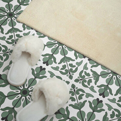 Pvc tegels Een symmetrisch plantenmotief in een elegante uitvoering