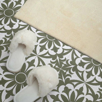 Vinyl tegels zelfklevend Bloemenpatroon met bladeren