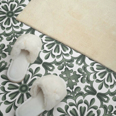 Vinyl tegels zelfklevend Bloemenpatroon in de rand