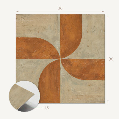 Pvc tegels Krommen en geometrische figuren